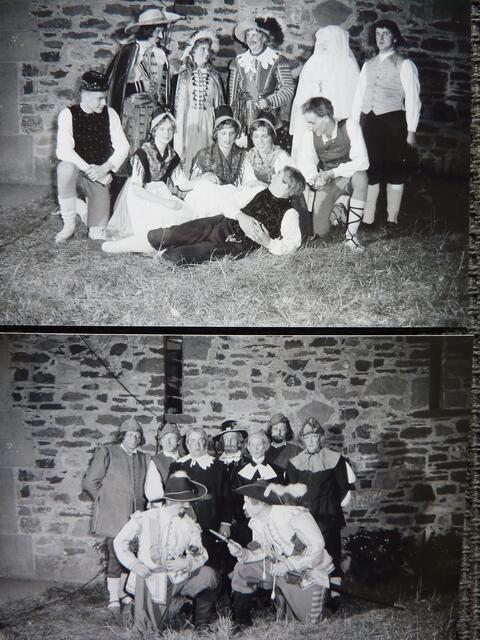 Stolze FRONHÄUSER vor 50 Jahren: Theatervorführung des Heimatspiels &#8222;Schicksal der Heimat&#8220;.