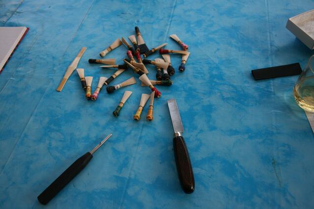 Ca. 2 Tage braucht sie für solch ein Rohrblatt