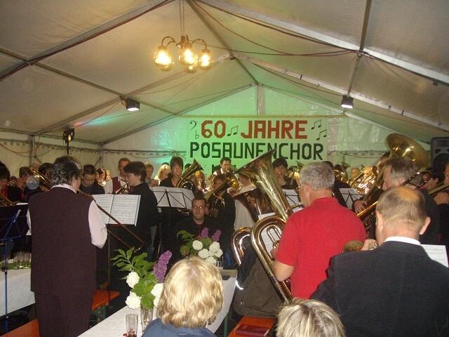 Gemeinsames Finale am Samstagabend (ca. 100 Bläserinnen und Bläser)