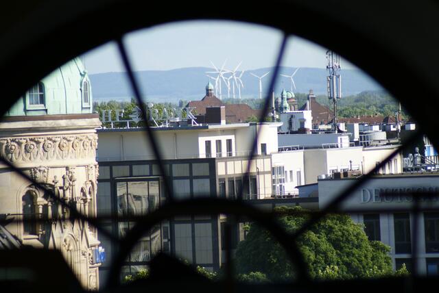 Aus dem Fenster des Ballettsaales geguckt