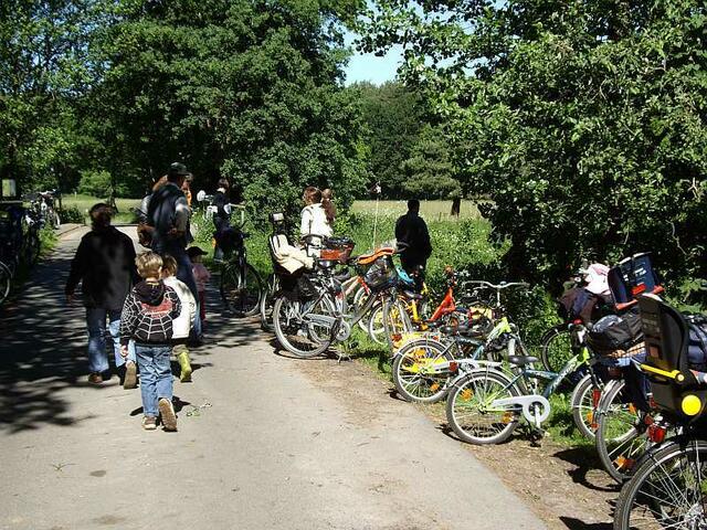 große Pause an der Auter-Brücke