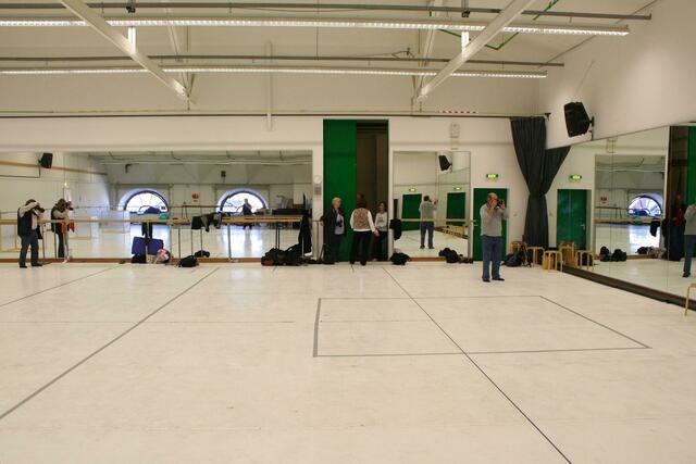 Im Ballettsaal.