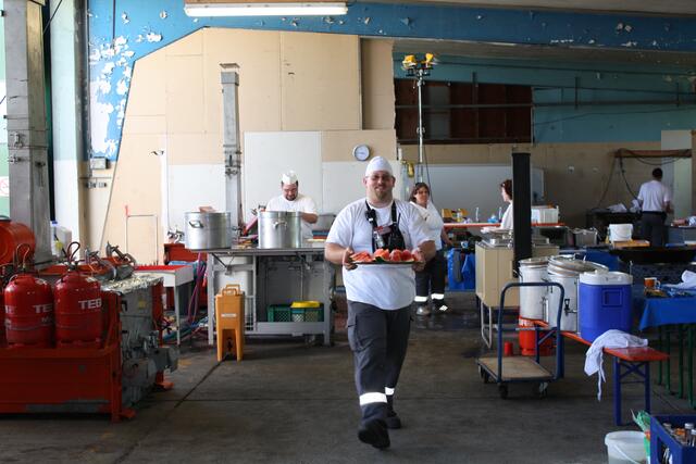 Frisches Obst vom Küchenchef