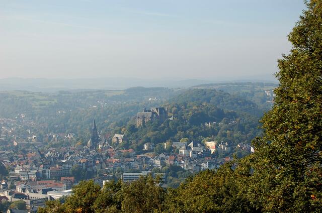 Stadt Marburg, zurück am Ausgangspunkt der Tour