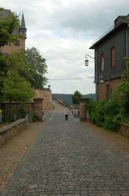 Marburg, Zufahrt zum Schloss