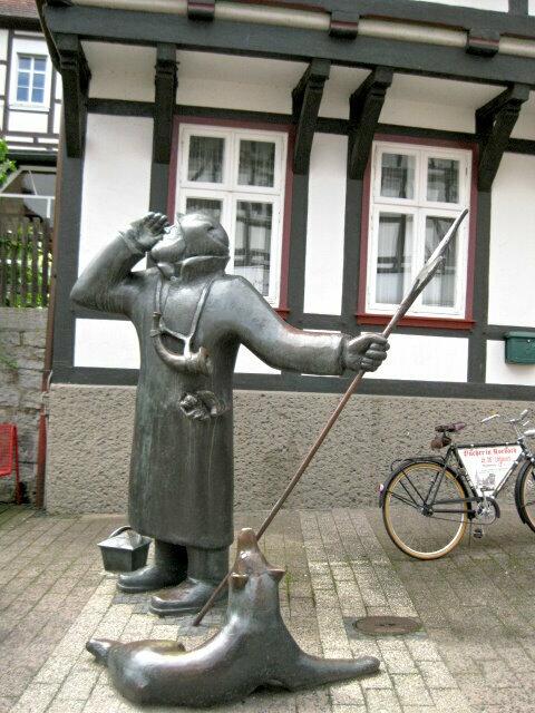 der Nachtwächter - Bronzefigur