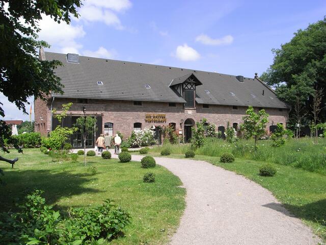 Weg zum Restaurant