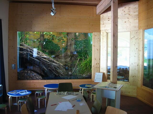 Naturpanorama in Echtgröße hinter Glas