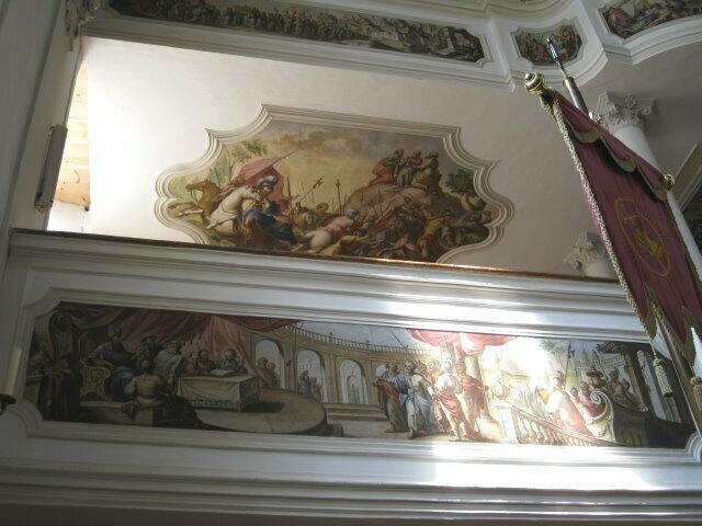 Bemalung der Orgelempore