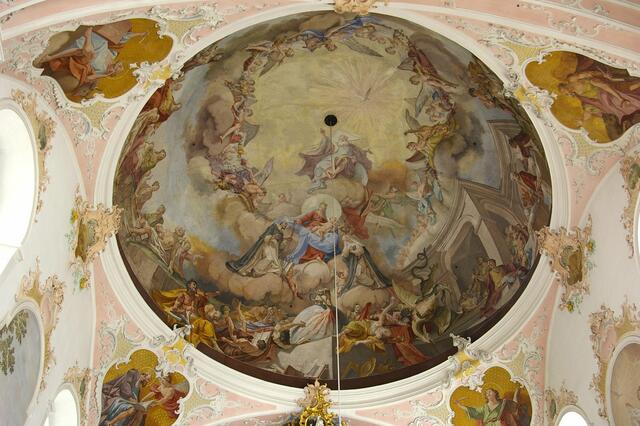 das Kuppelfresko von Matthäus Günther