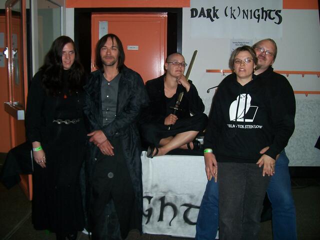 Autoren unter sich: Tanya, Mark, Simone, Tina (keine Autorin, Marketingbeauftragte des Verlages), Torsten