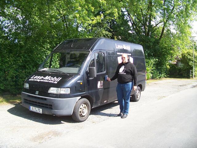 Abreise mit dem Lese-Mobil