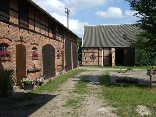 Der Hof des Museums in Böckwitz