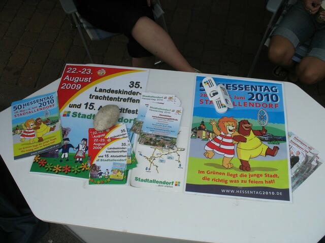 Auslage am Infostand