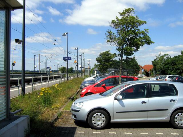 Parkplätze am Bahnhof