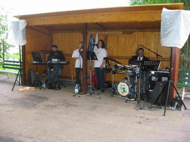 HORIZONT & friend´s ganz trocken beim Soundcheck