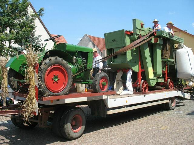 Hier wird gedroschen