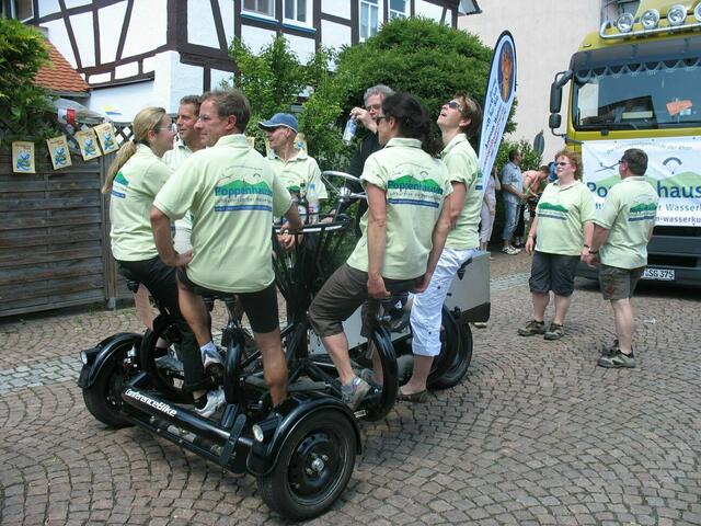 Das originellste Gefährt kommt aus Poppenhausen