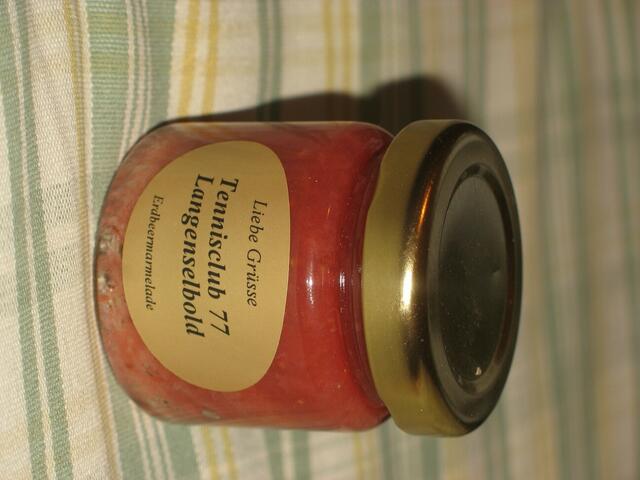 Trotz mangelhafter Rechtschreibung (Grüße) war die Marmelade gut