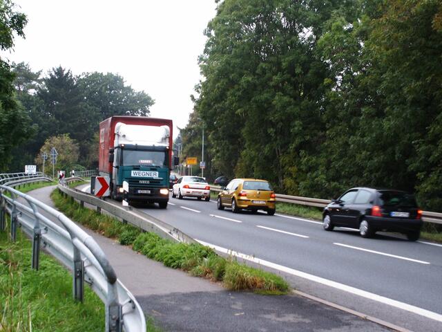 Kurz vor dem Ortseingang von Koldingen