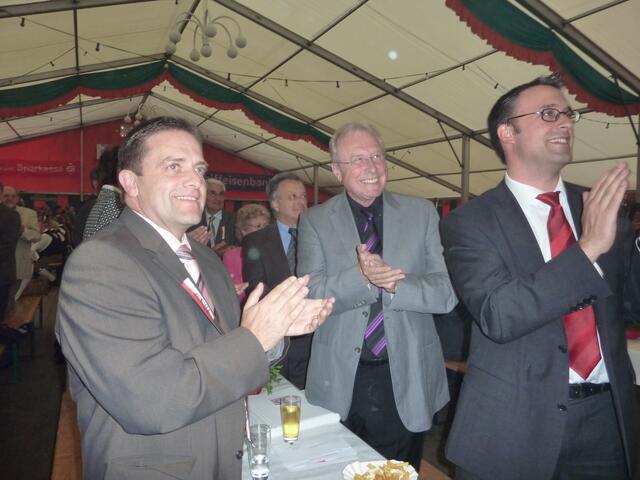 Reinhold Weber (SCHIRMHERR und Bürgermeister) - Fischbach (CDU) - Bartol (SPD)