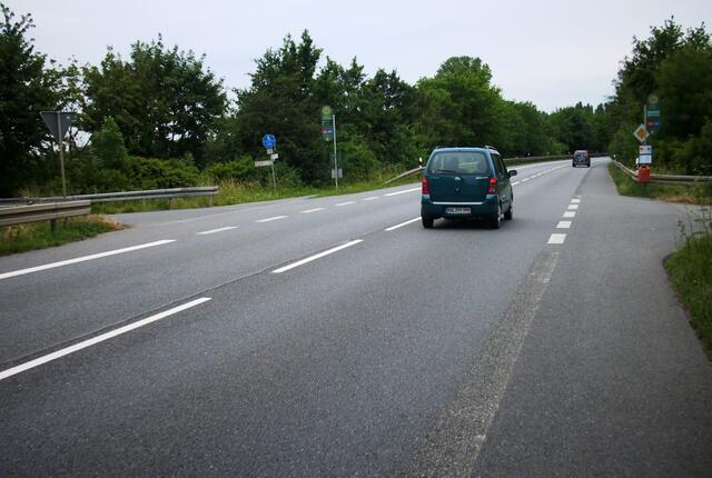 Hier wurde früher mit der Strassenbahn Kies abgefahren.