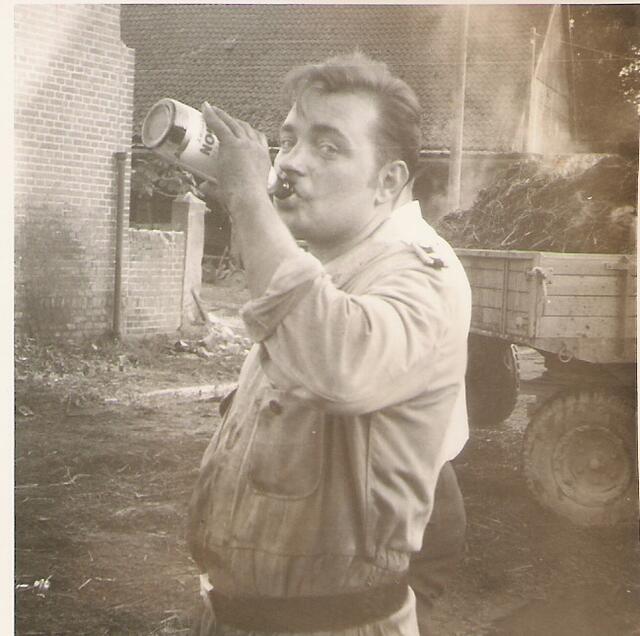 Erhard beim Krafttanken
