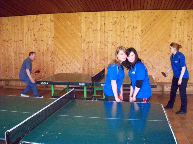 als Tischtennistrainer im Trainingslager 2009