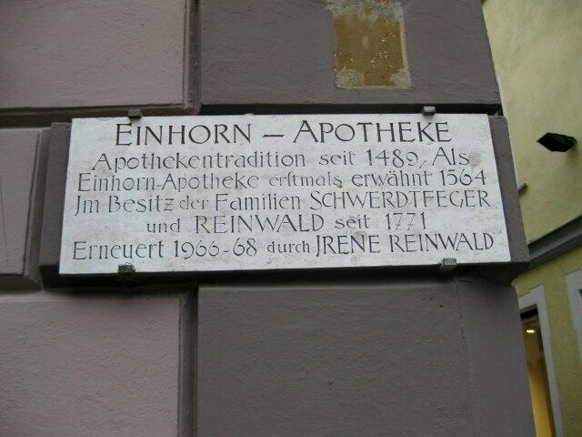 Tafel zur Apotheke