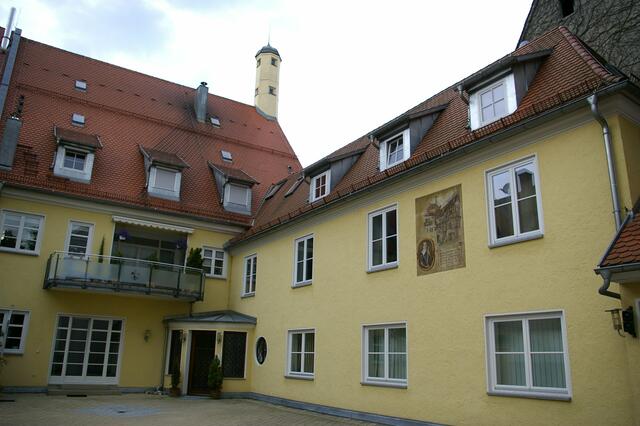 ein renovierter Innenhof