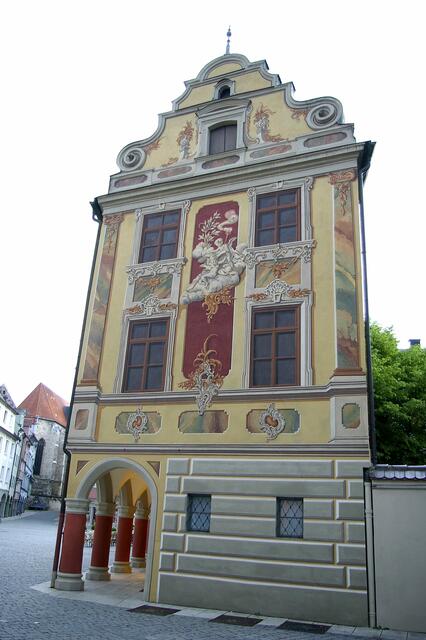 Seitenansicht des Steuerhauses