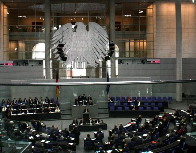 Blick auf die Plenarsitzung
