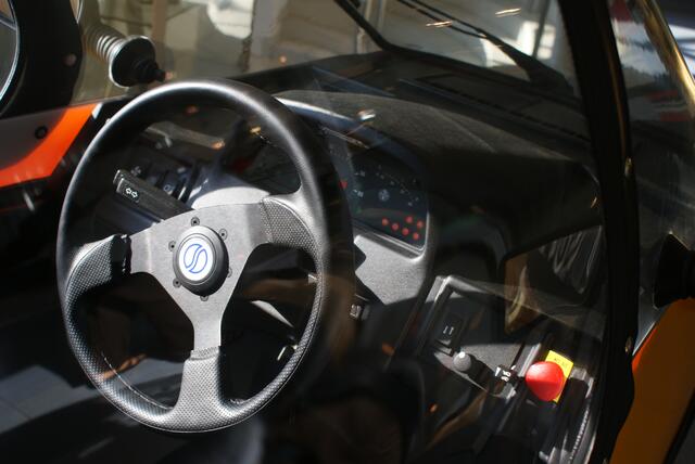 Cockpit eines Elektroautos