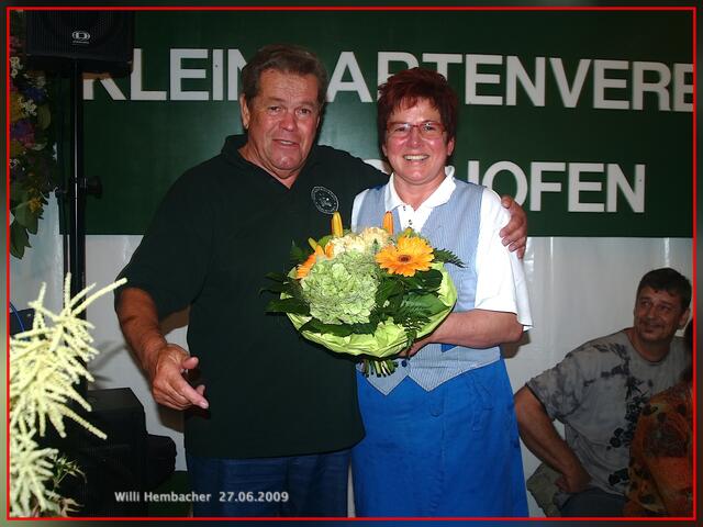 Ein Dankeschön unserer Festwirtin Frau Rittel