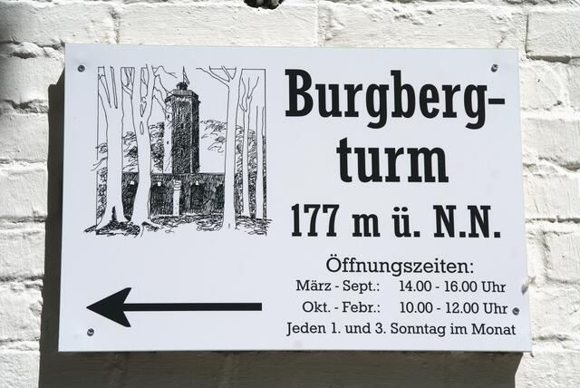 Hinweis auf den Burgbergturm