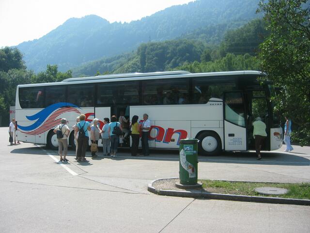 nach der Rast gings weiter zum Kloster Einsiedel