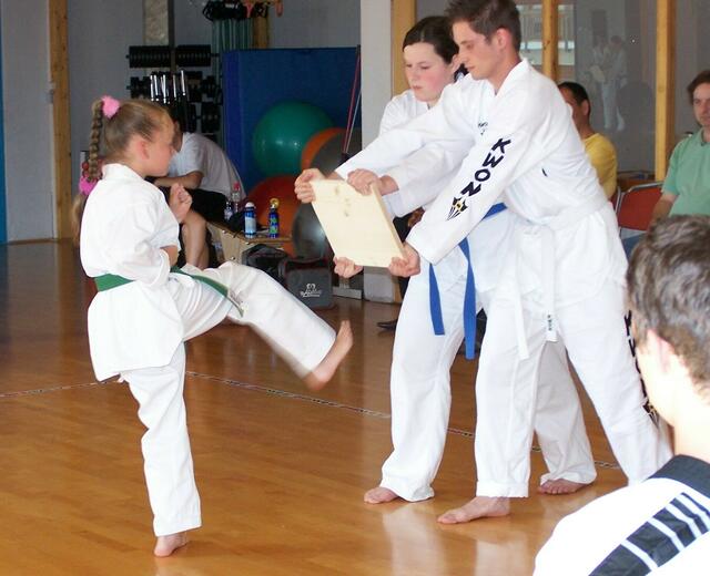 Michaela bei Bruchtest