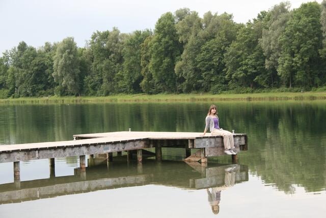 Entspannen auf dem Bootssteg