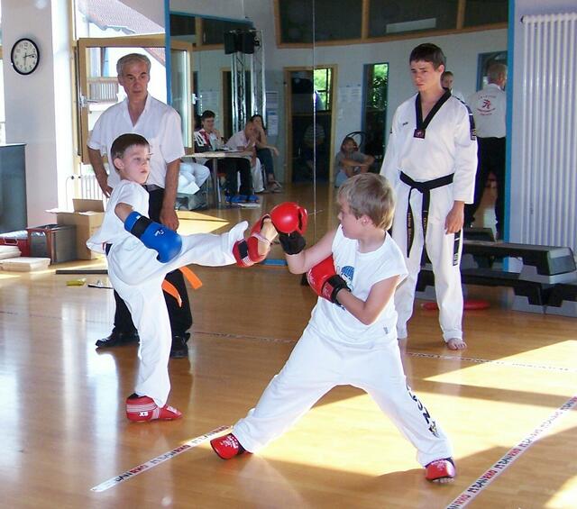 Die Kleinen beim Semikontaktkampf