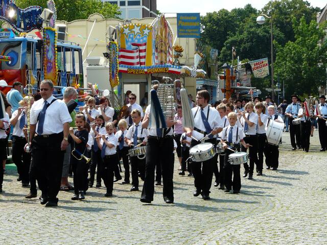 Jugendspielmannszug im Anmarsch