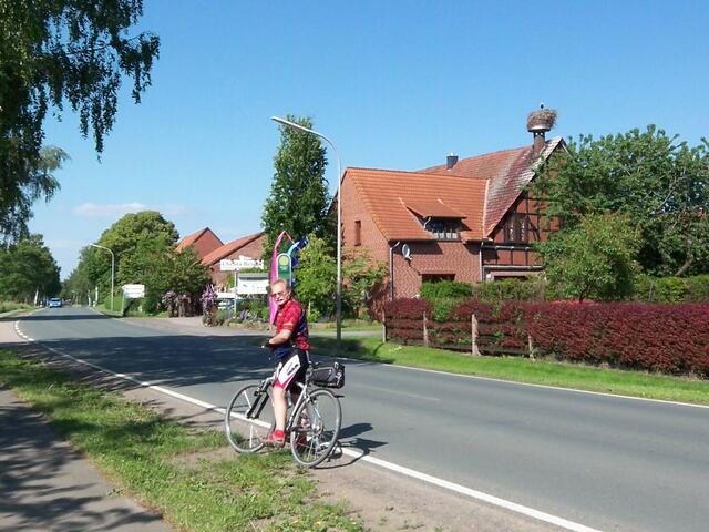 Der Storch hat die beste Aussicht