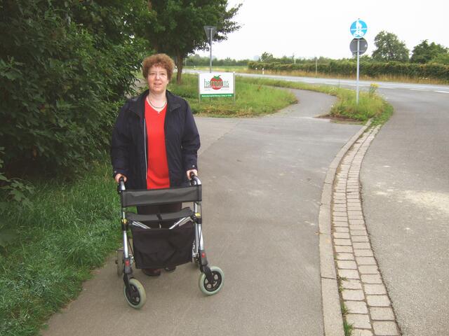 Südlicher Ortsausgang Wettbergen an der B 217