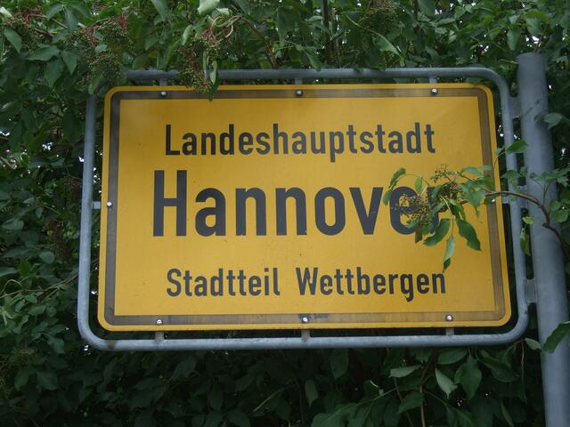 Südlicher Ortsausgang von Wettbergen