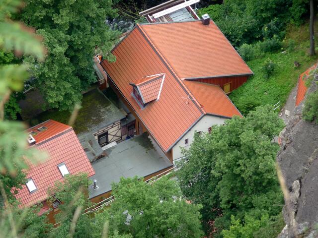 ...unter uns das Bodetal.