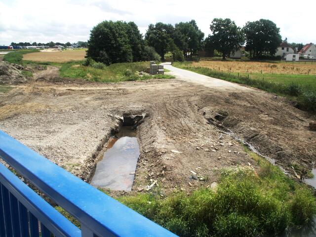 Sicht von der neuen Brücke Richtung Hülptingsen