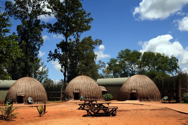 Camp im Milwane Nationalpark