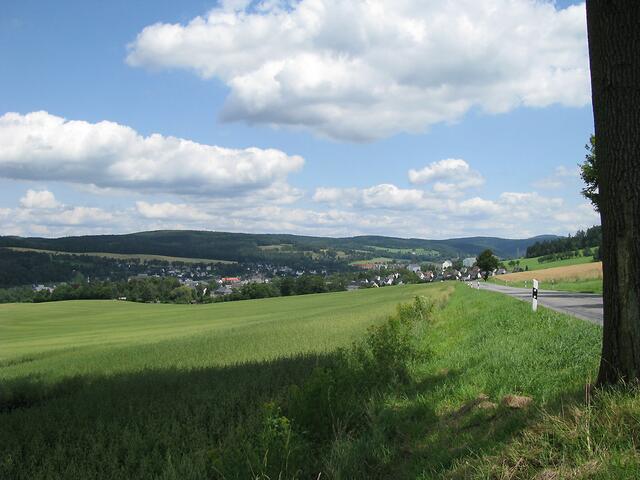 Blick nach zurück Olbernhau