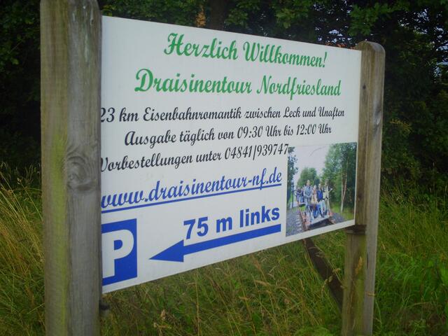 und teilweise Draisienenstrecke
