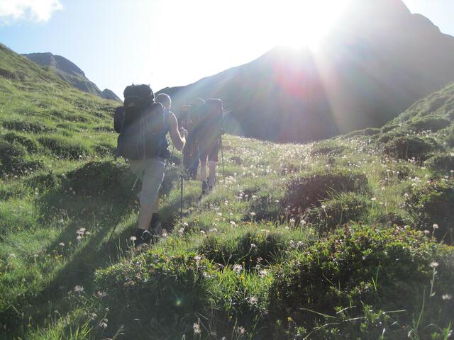 Auf dem Weg zur Wilden Kreuzspitze