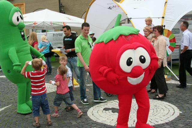 Gurke und Erdbeere sind auch dabei